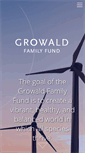 Mobile Screenshot of growaldfamilyfund.org